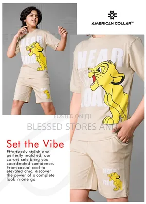 3 to 12years Boys 2piece Wear