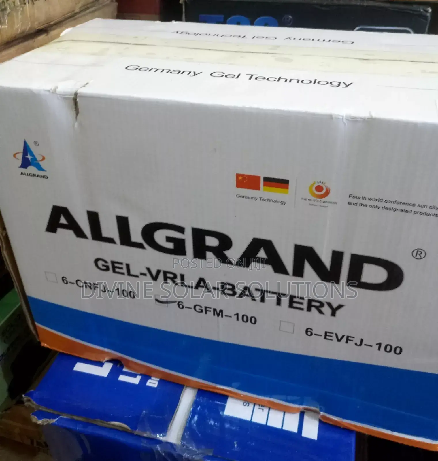 12v100ah Allgrand Gel Battery