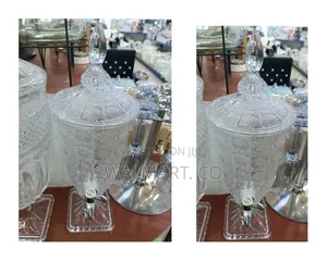 3l Elegant Glass Jar Beverage Dispenser