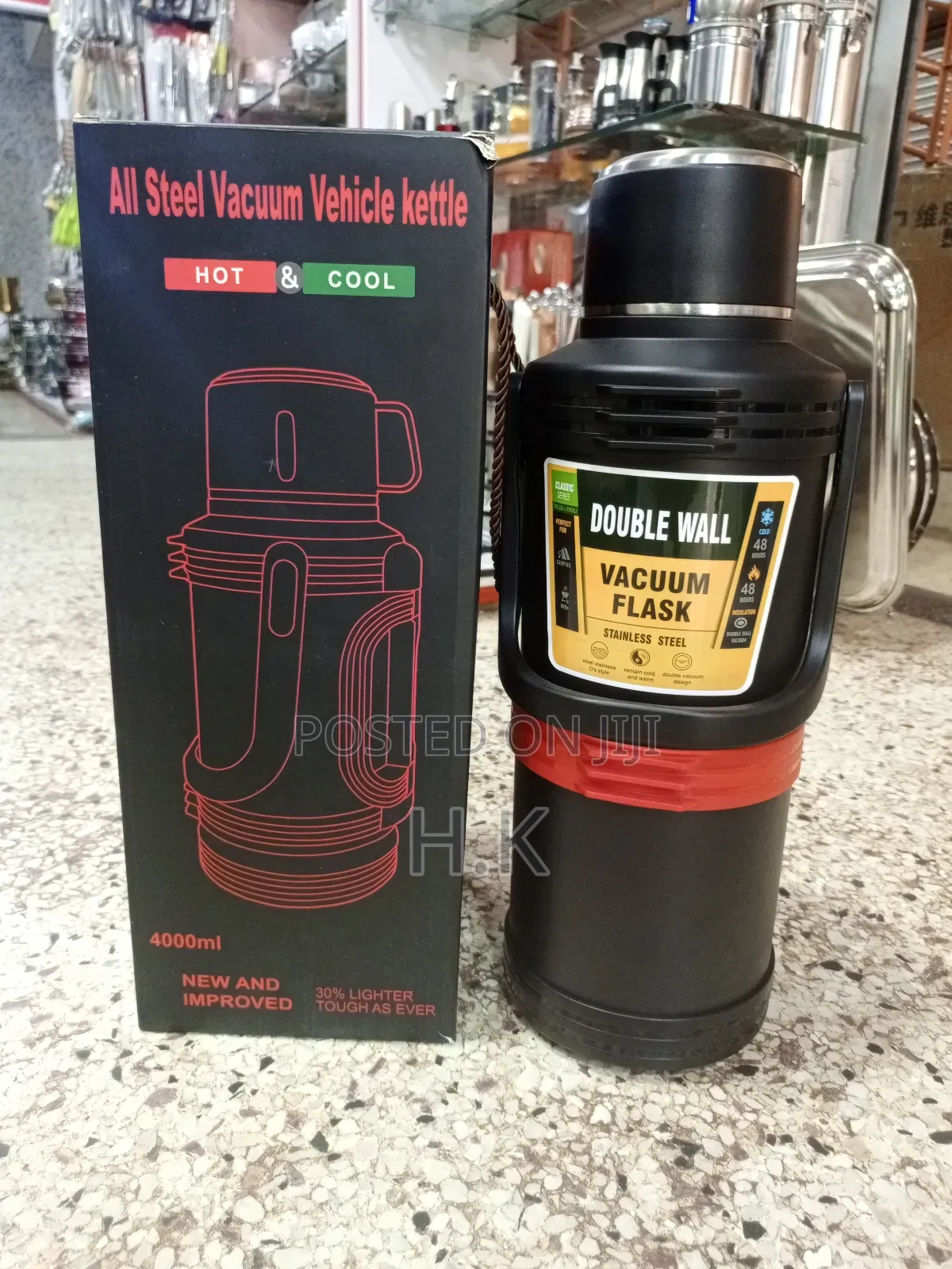 4000ml All Steel Vacuum Vehicle Kettle