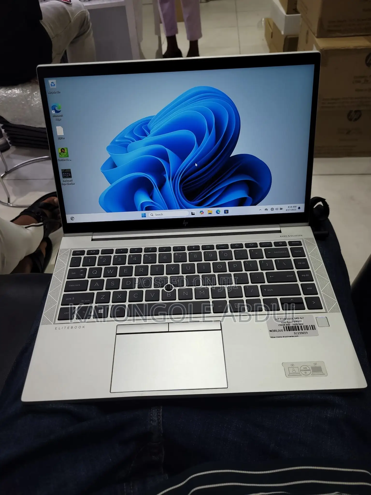New Laptop HP EliteBook 845 G7 16GB AMD Ryzen 5 SSD 512GB