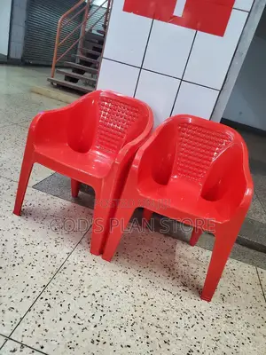 Super Strong Red Plastic Sofa Chairs