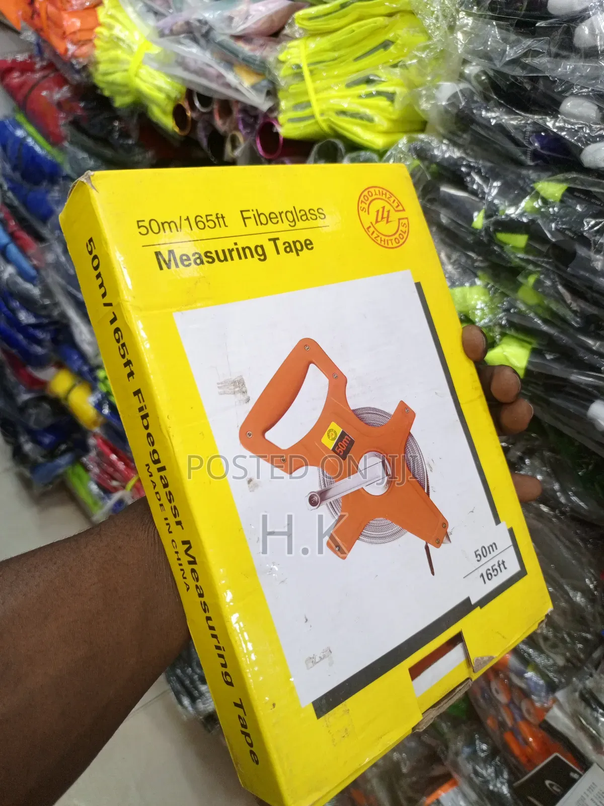 50m/165ft Fiberglass Measuring Tape