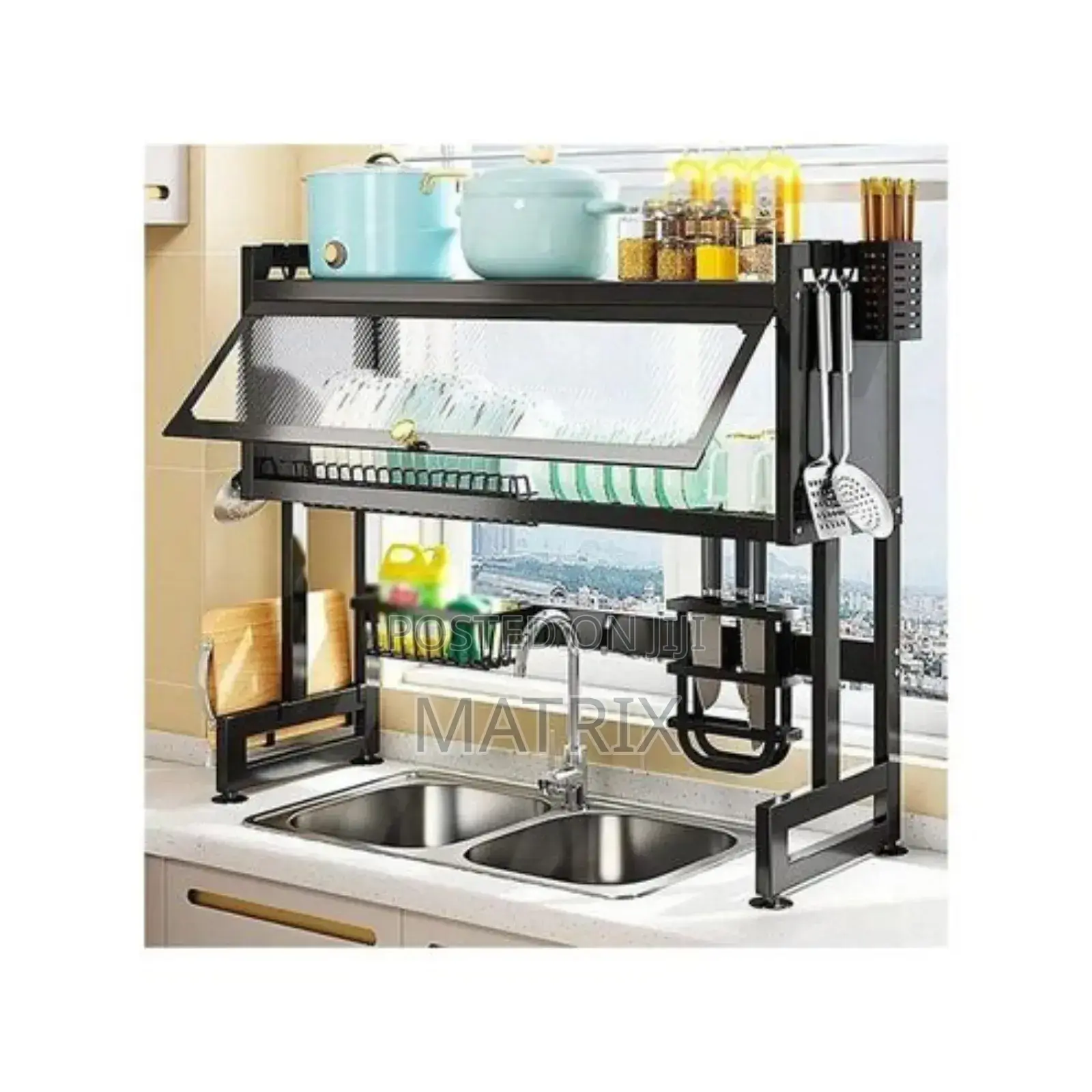 Over the Sink Dish Drying Rack Dish Drainer for Storage