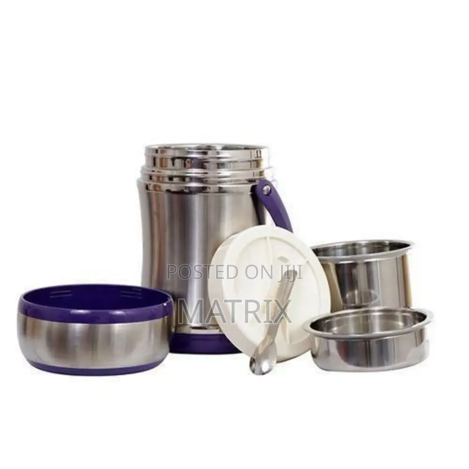 Jintibao Steel Food Flask - 3.0l - Purple