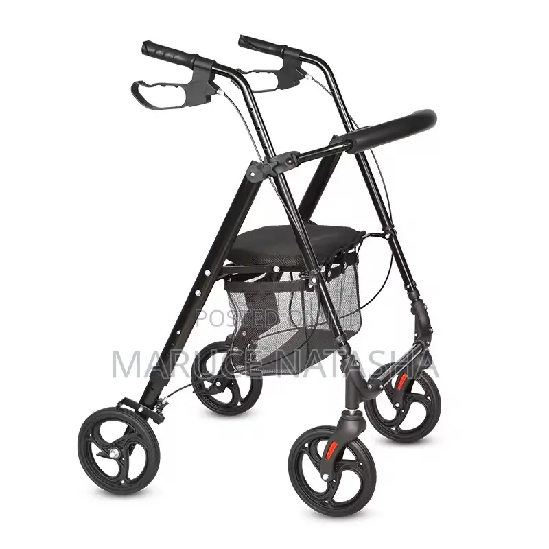 Aluminum Foldable 4 Wheels Rollator for Elderly People