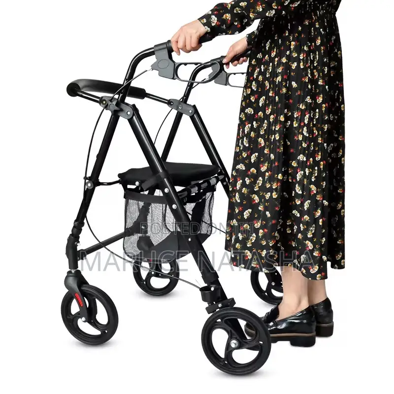 Aluminum Foldable 4 Wheels Rollator for Elderly People