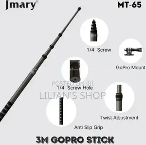 Jmary Mt-65 3meter Carbon Fiber Stick for Action Camera