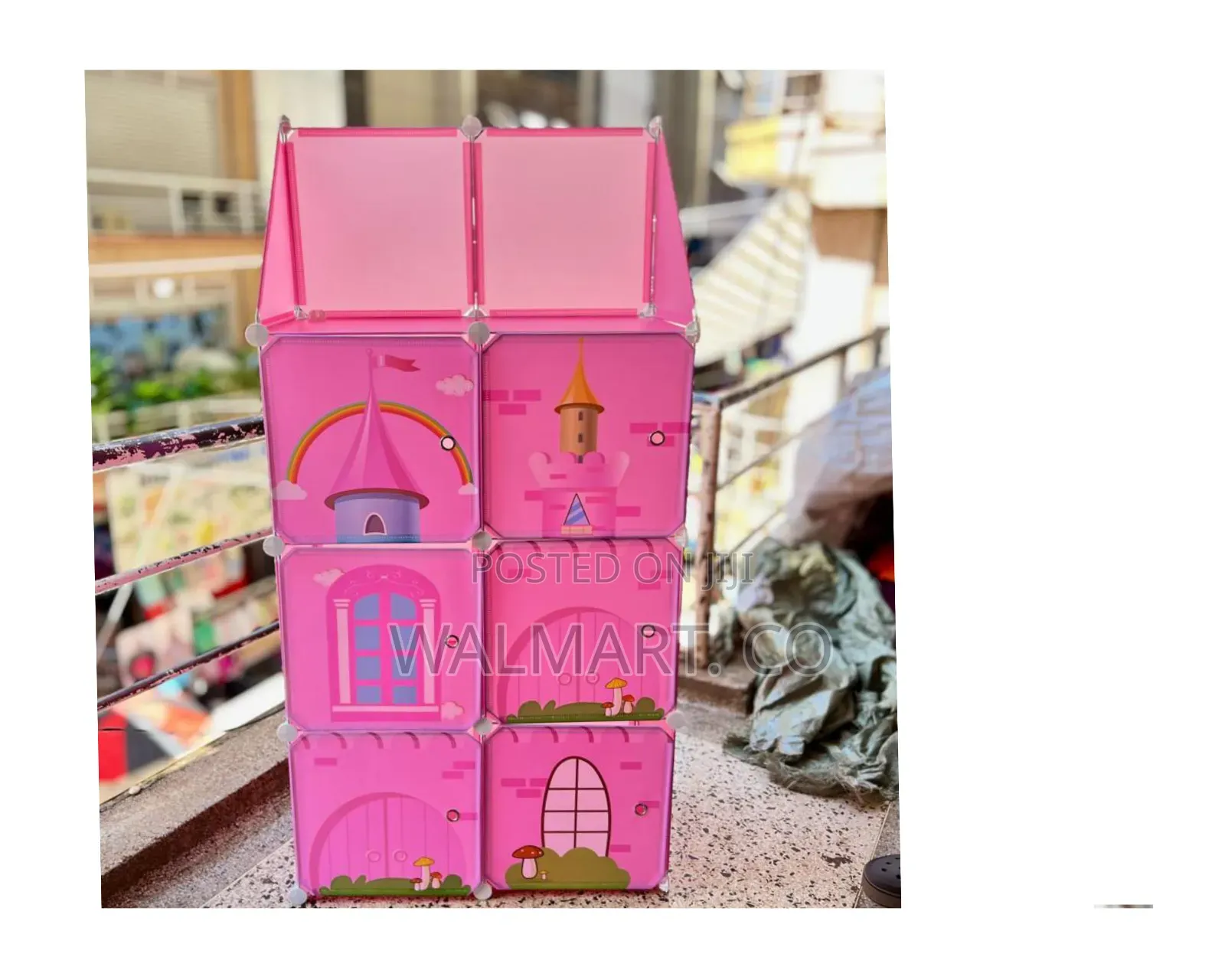 Baby Pink Plastic Wardrobe