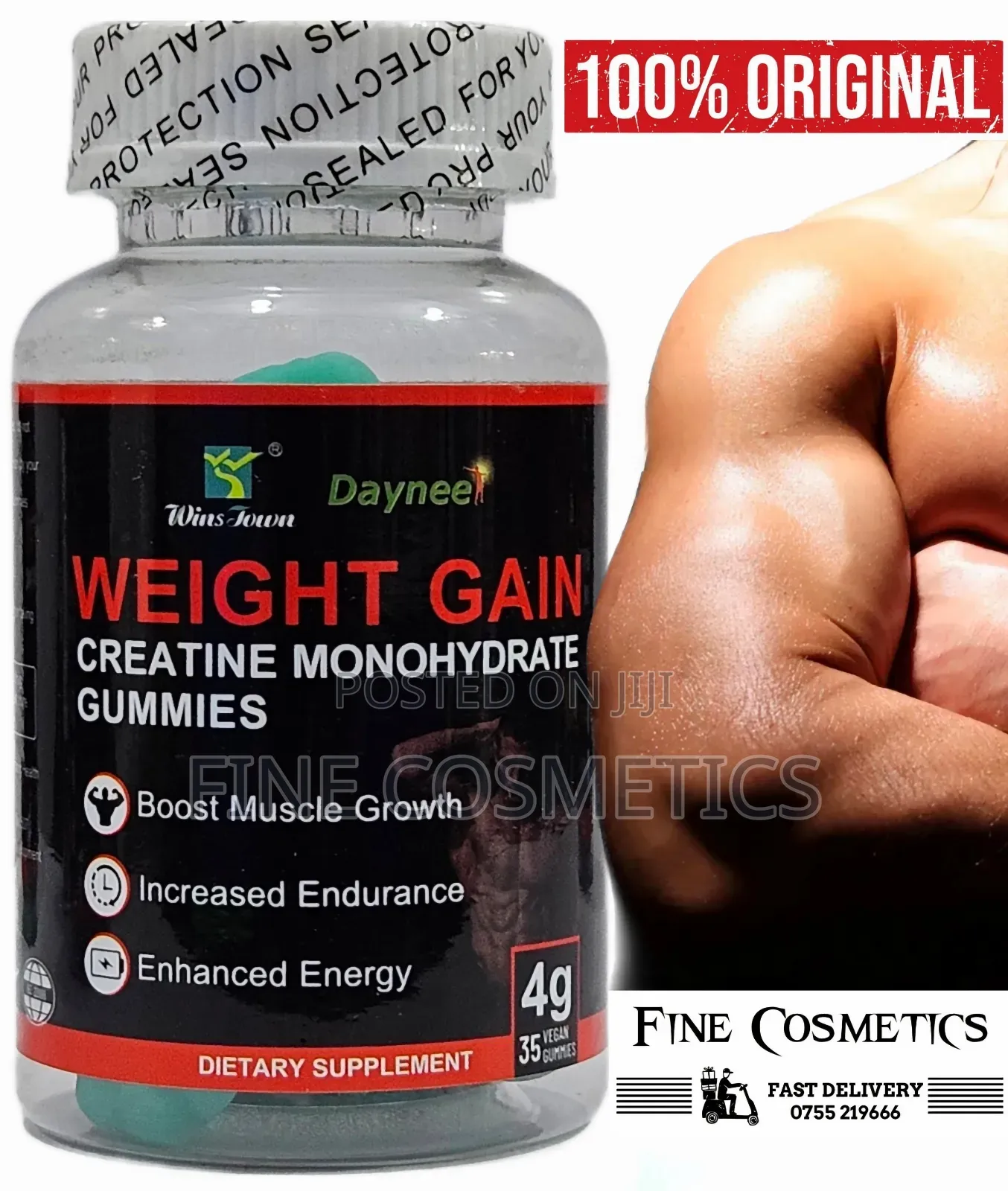 Weight Gain Gummies, Creatine Monohydrate Body Building (35)
