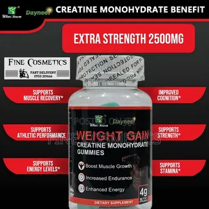 Weight Gain Gummies, Creatine Monohydrate Body Building (35)