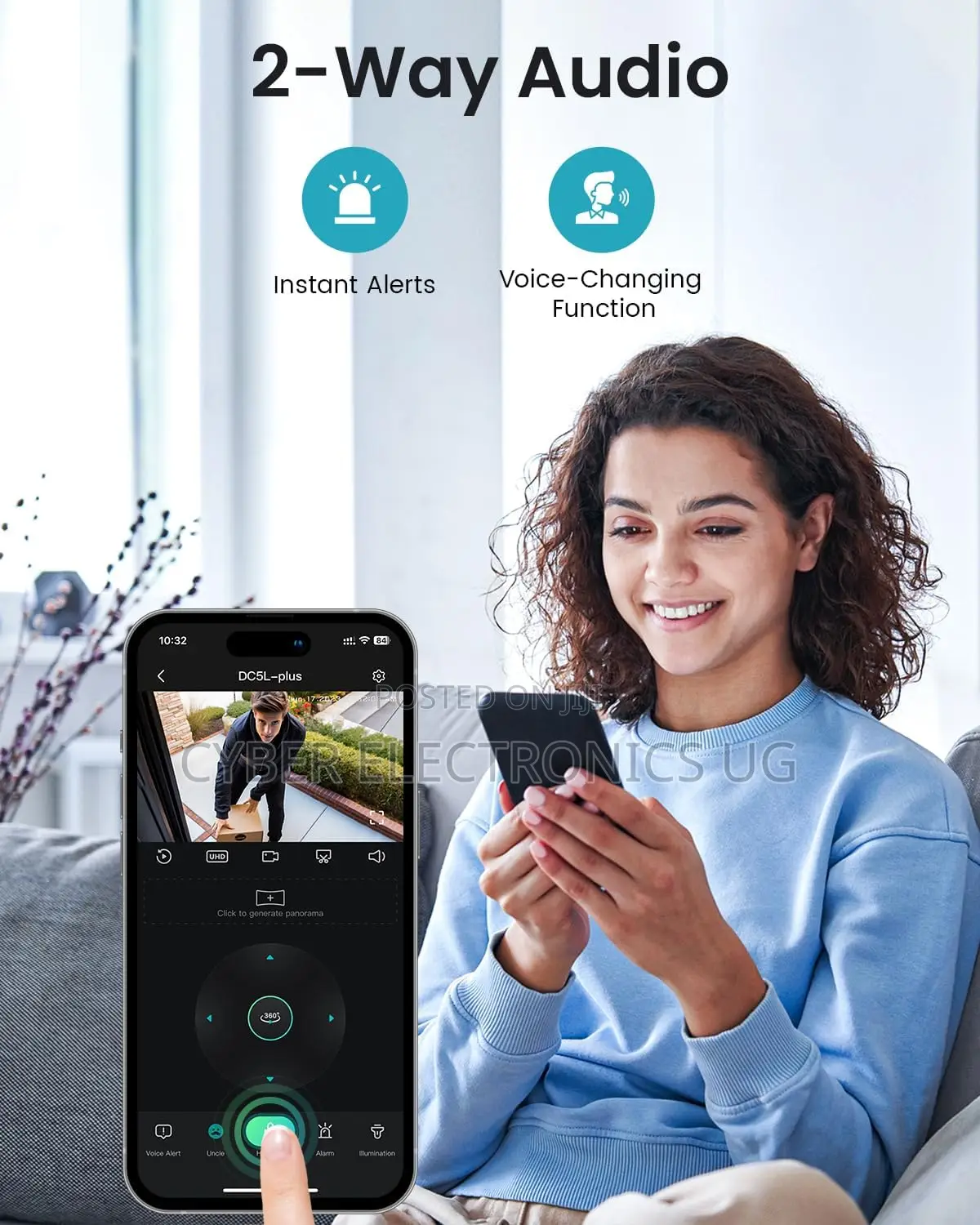 Wifi Surveillance Security Camera Outdoor/Home With 360 View