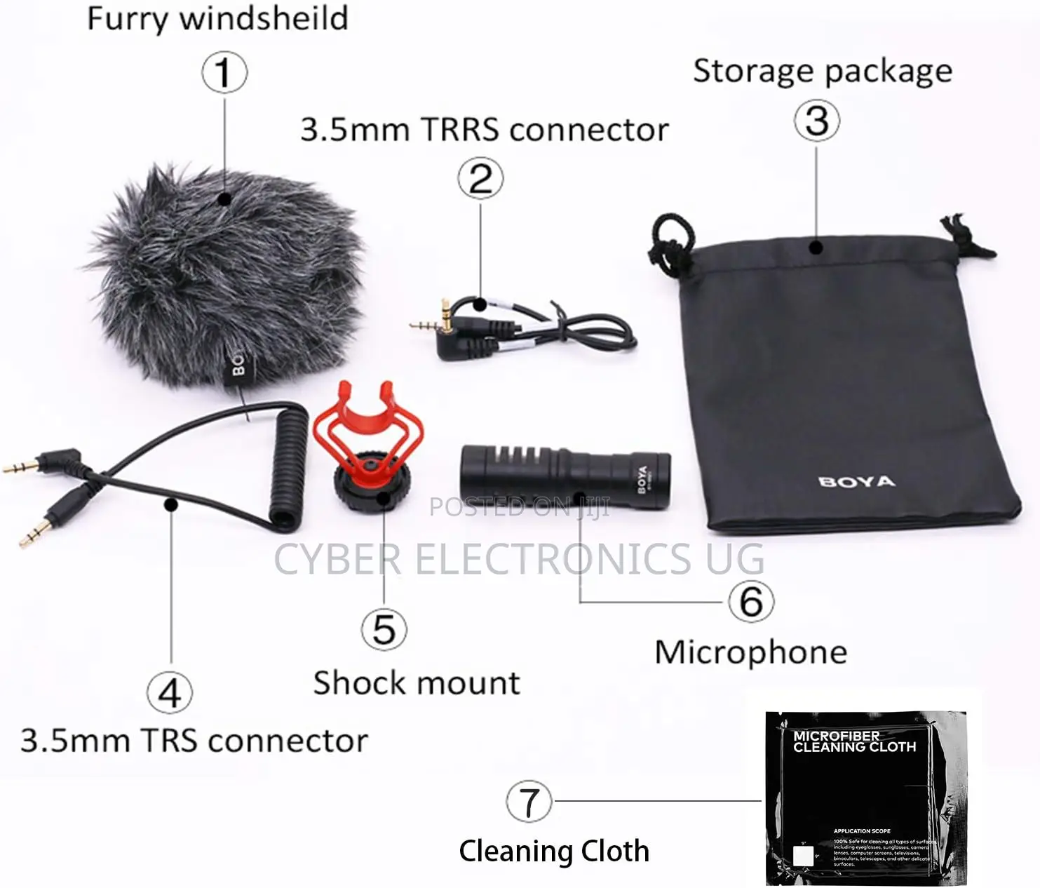 Boya Mm1 Universal Microphone Shotgun Mic With Shock Mount