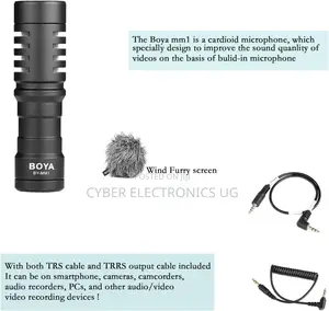 Boya Mm1 Universal Microphone Shotgun Mic With Shock Mount