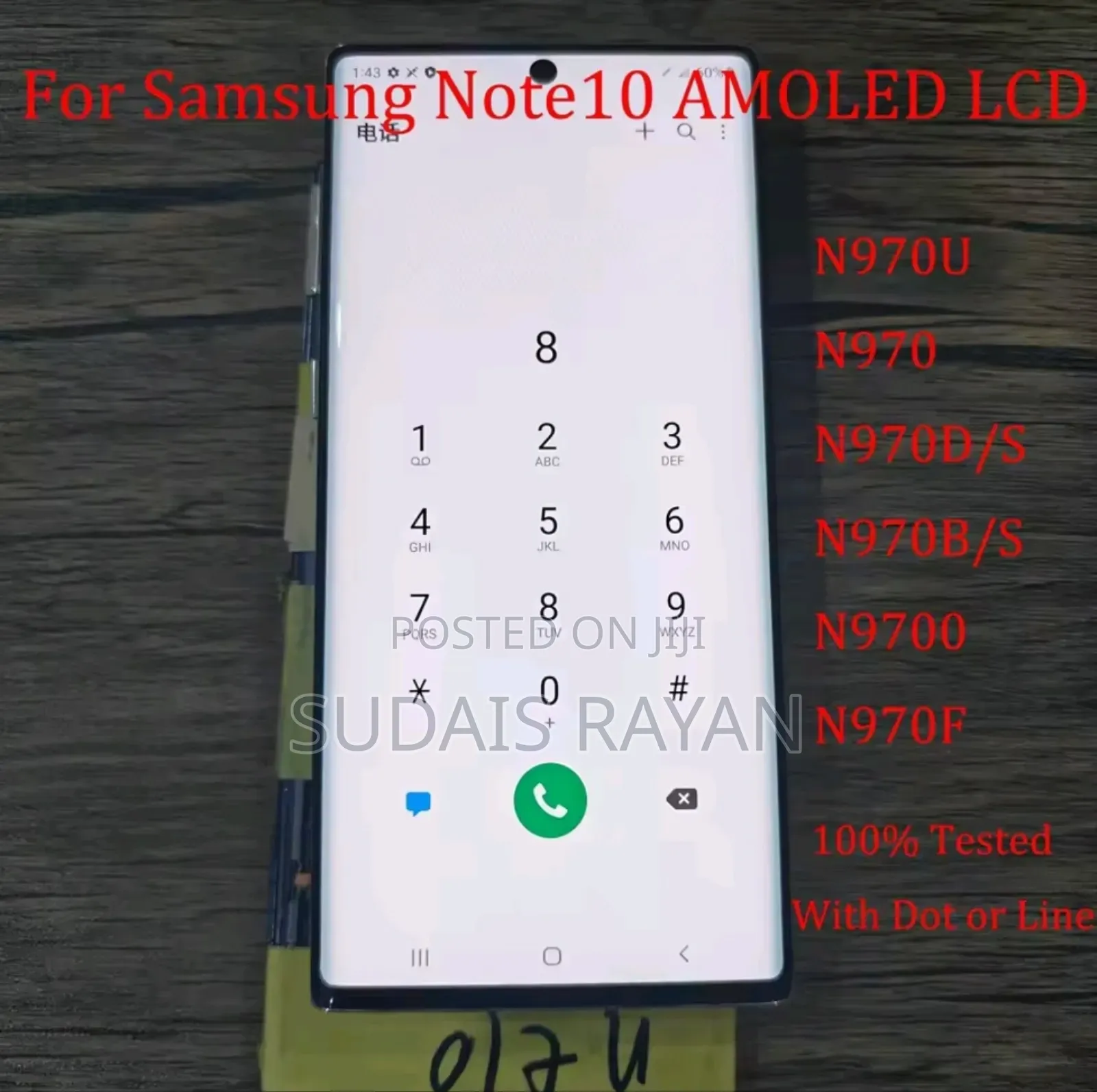 Original Screen for Samsung Galaxy Note 10+, Note 20 Ultra