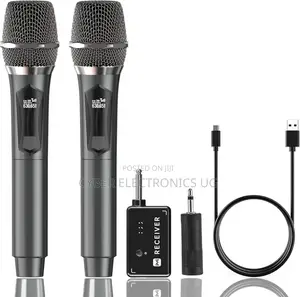 Photo - Dual Rechargeable Wireless Microphone With Reciever