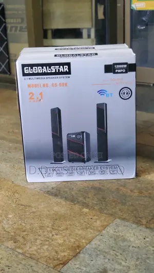 Photo - Home Hoofer With 2 Tall Speakers.