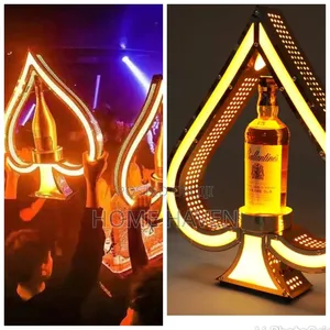Led Lighted Liqour Bottle Display Shelf