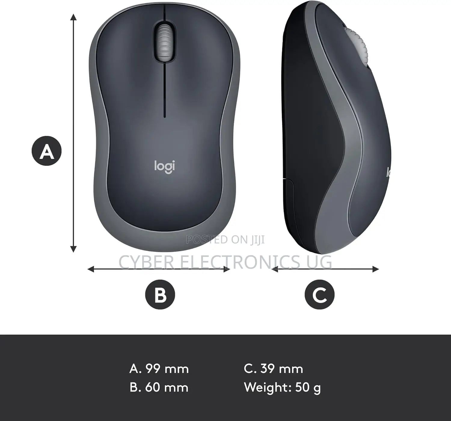 Logitech M185 Wireless Mouse 2.4ghz With Usb Mini Receiver