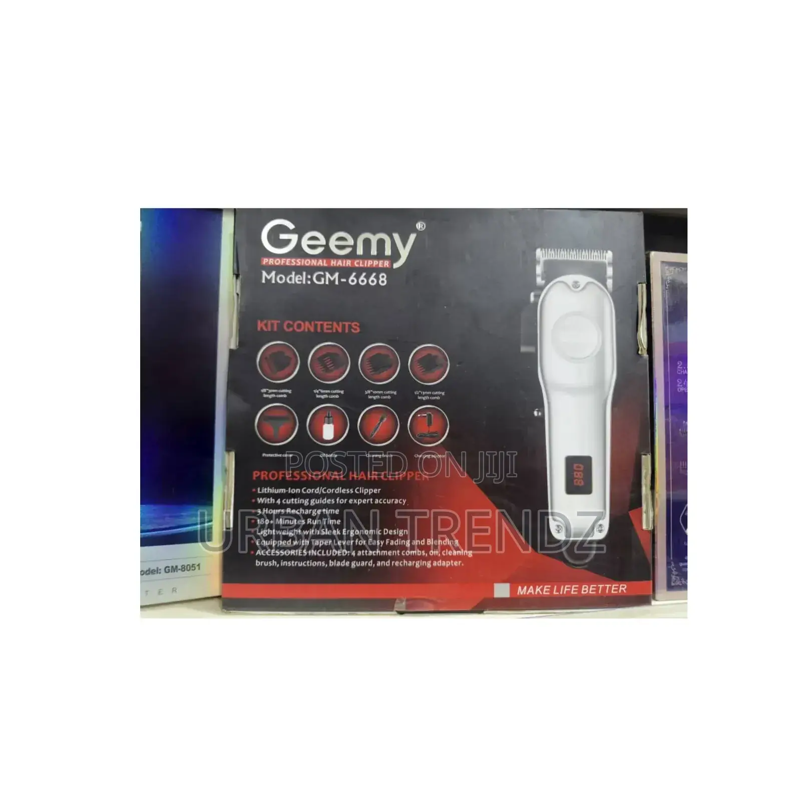 Geemy Professional Hair Clipper, Model Gm-6668