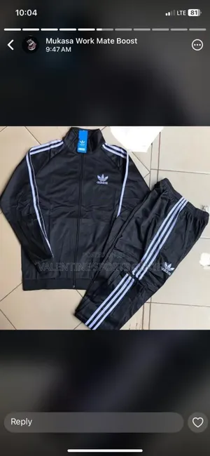 Black Colour Tracksuits Adidas Original Material