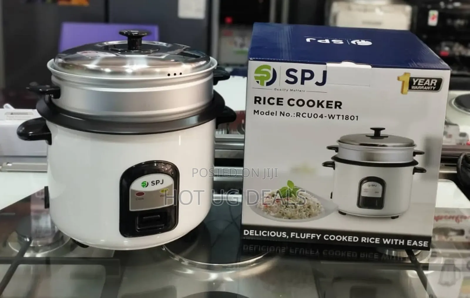 Spj 1.8 L Electric Rice Cooker With Steamer, Stainless Steel