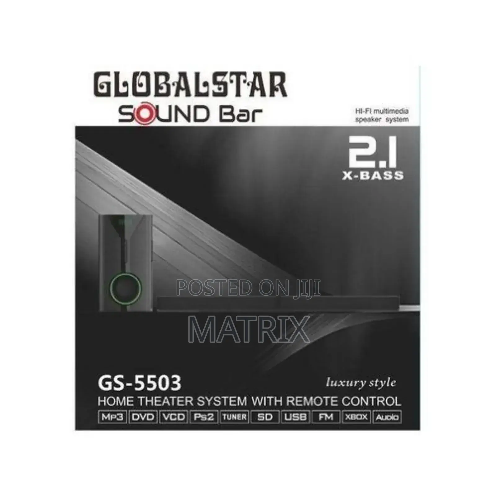 Globalstar 2.1 Extra Bass Sound Bar Home Theater Speaker