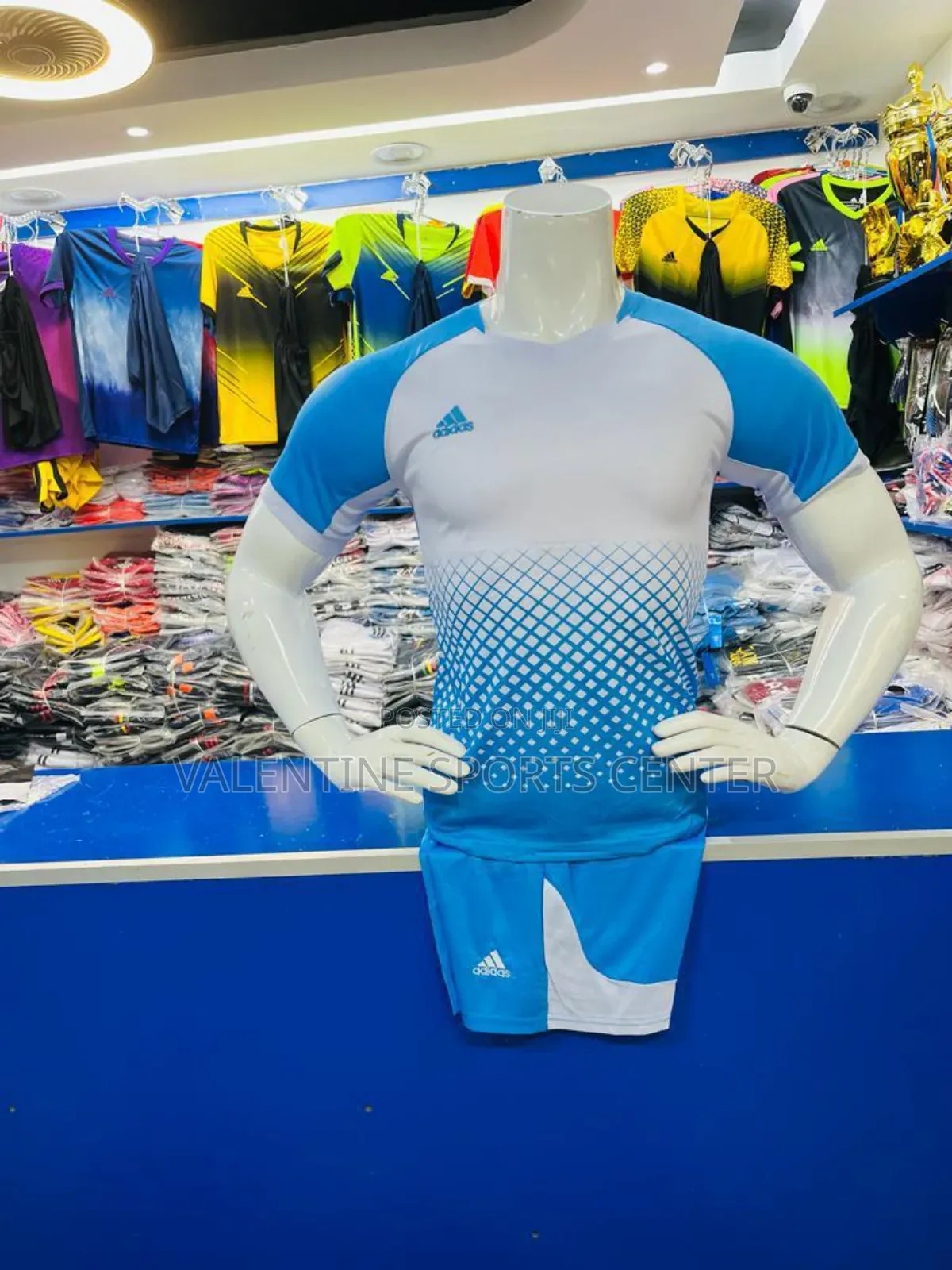Sky Blue Colors Jersey With White Colour Jersey Adidas