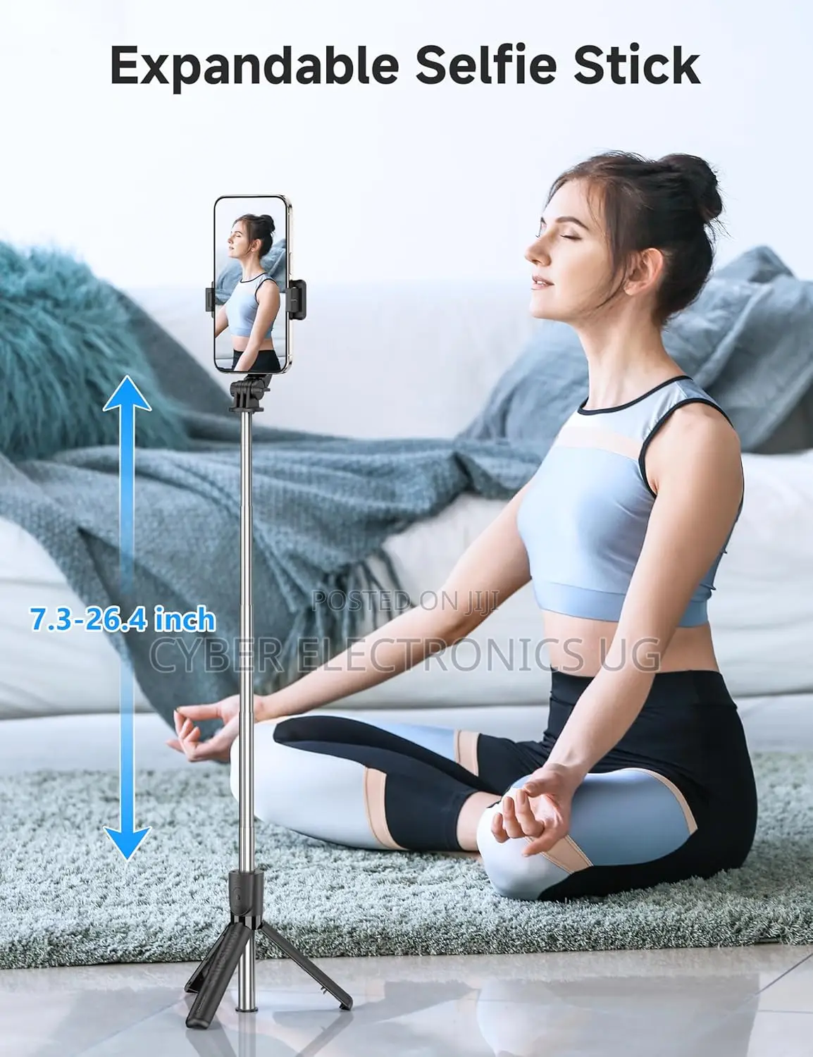 4 in 1 Portable Selfie Stick Phone Tripod Stand Remote