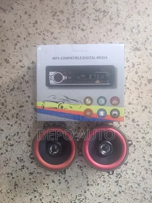 Universal Car Radio With Speakers