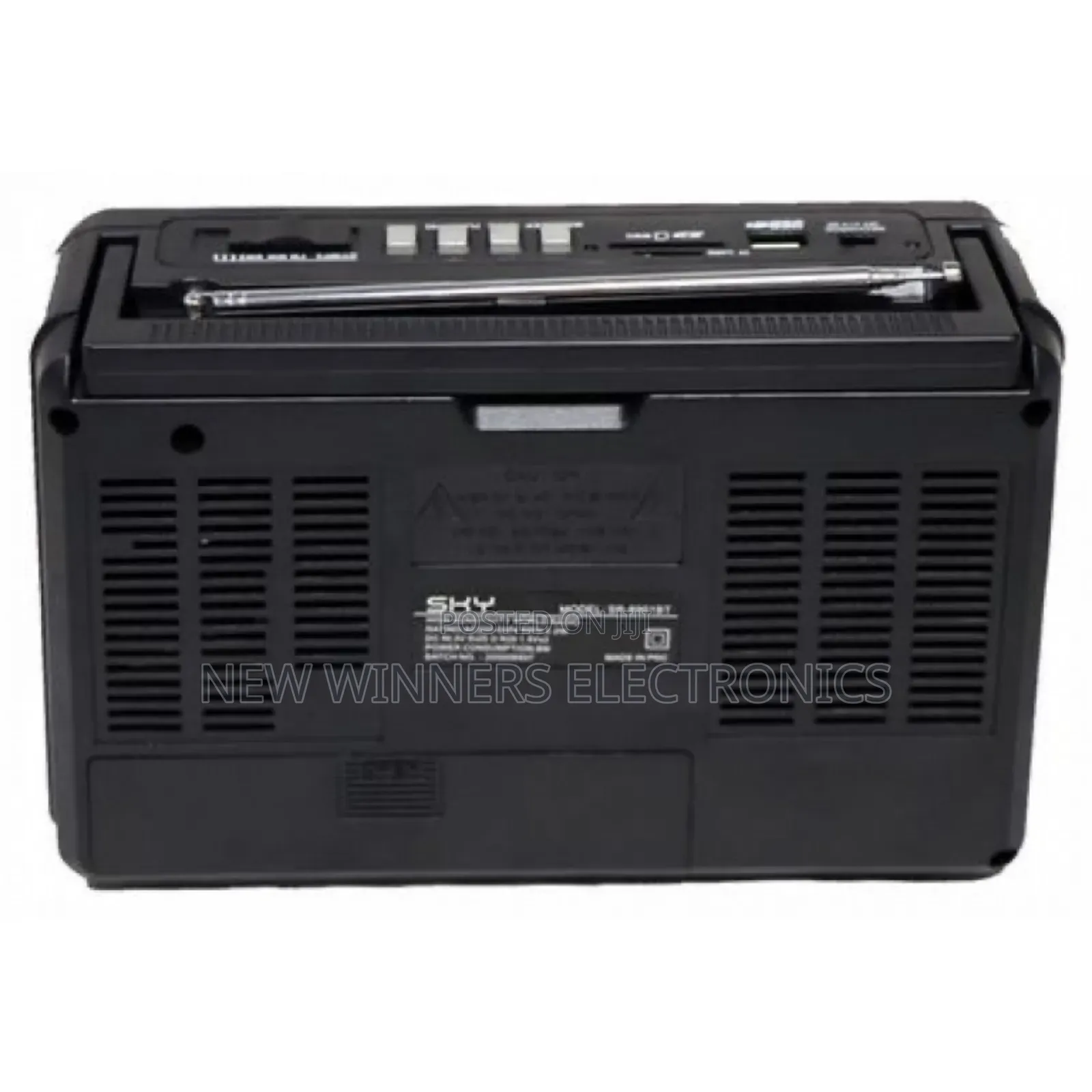 Battery Operated Rechargeable Bluetooth Radio ( 5in1) Black