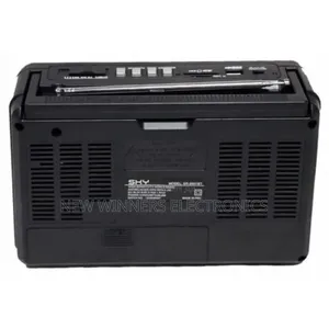 Battery Operated Rechargeable Bluetooth Radio ( 5in1) Black