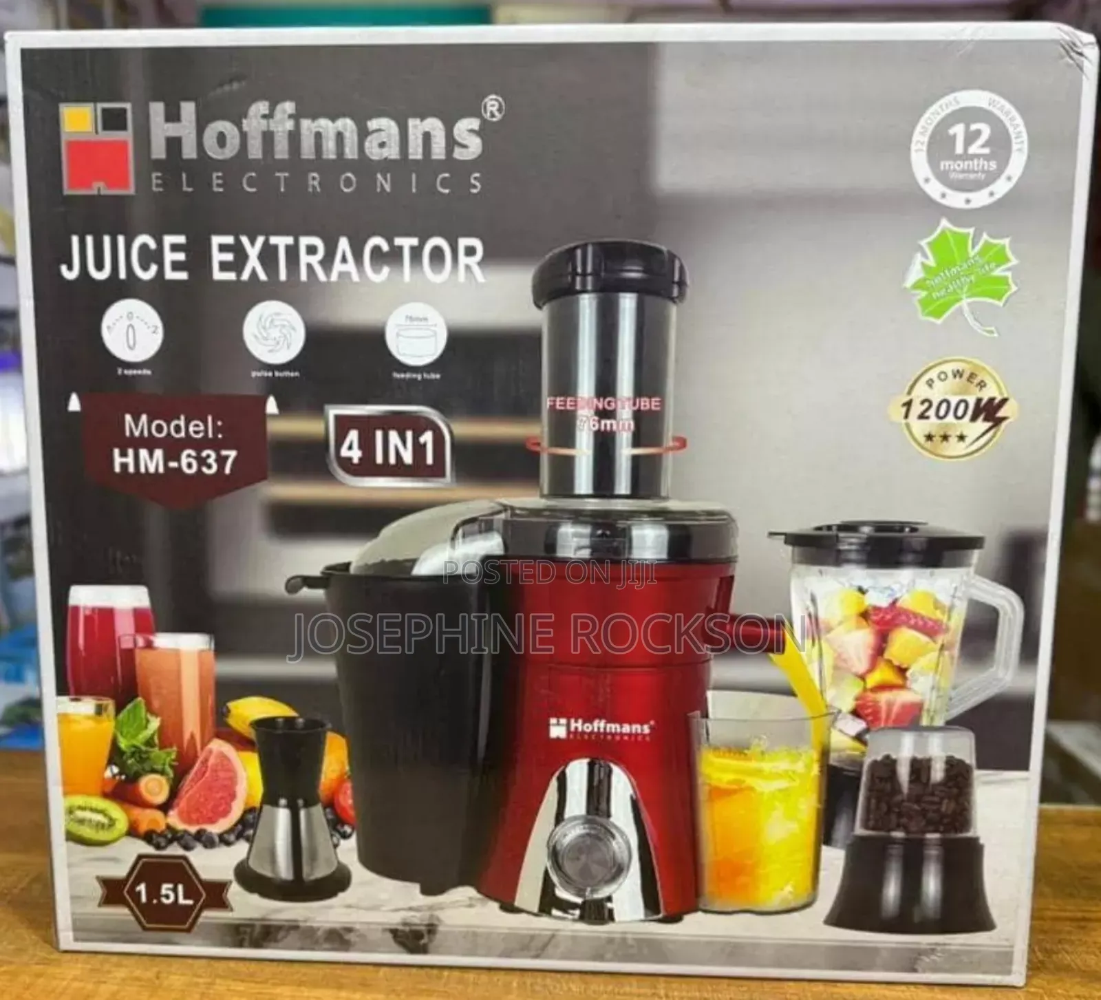 Hm 637 Hoffman 4 In1 Juice Extractor