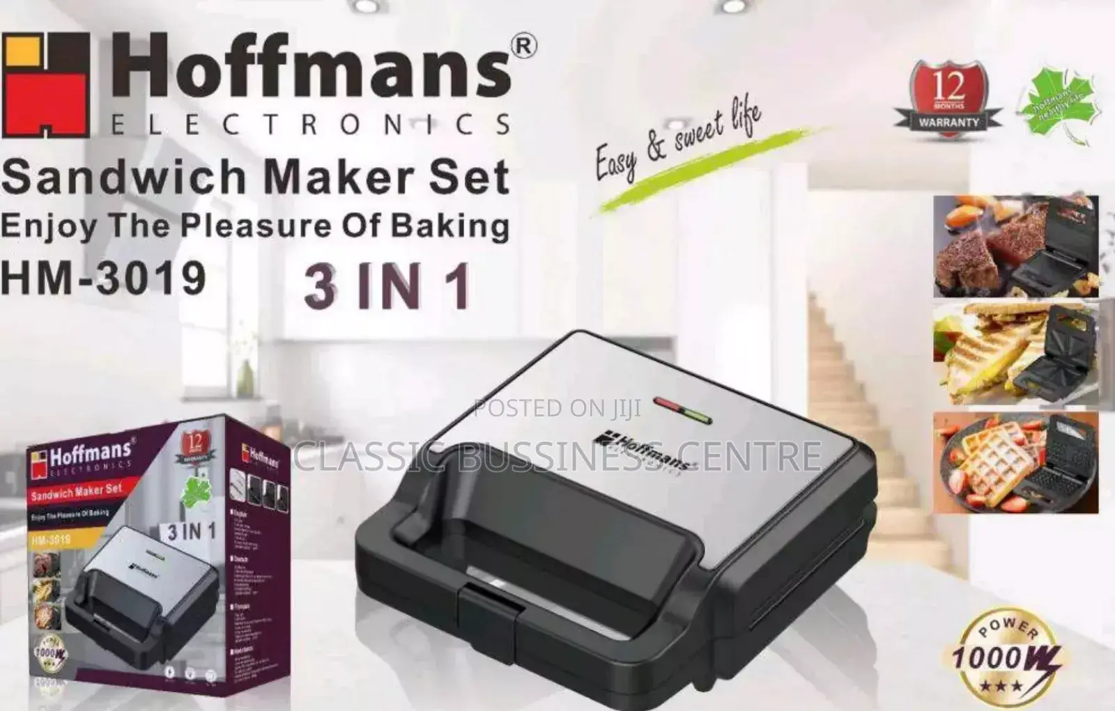 Hoffman Sandwich Maker 3 in 1