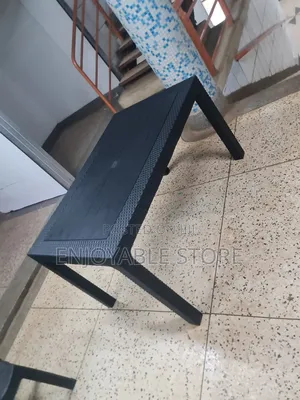 Black*Plastic Table Black*Plastic Table for Dining/Garden.