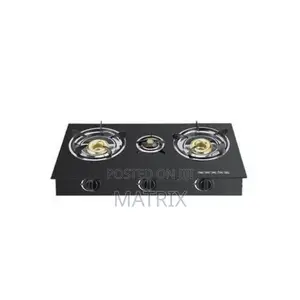 3 Gas Burner Tempered Glass Stove With Automatic Ignition