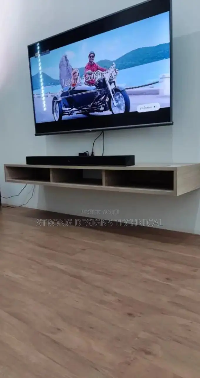 Tv Shelf, Tv Wall Mount Supports Tv Size Up to 65"