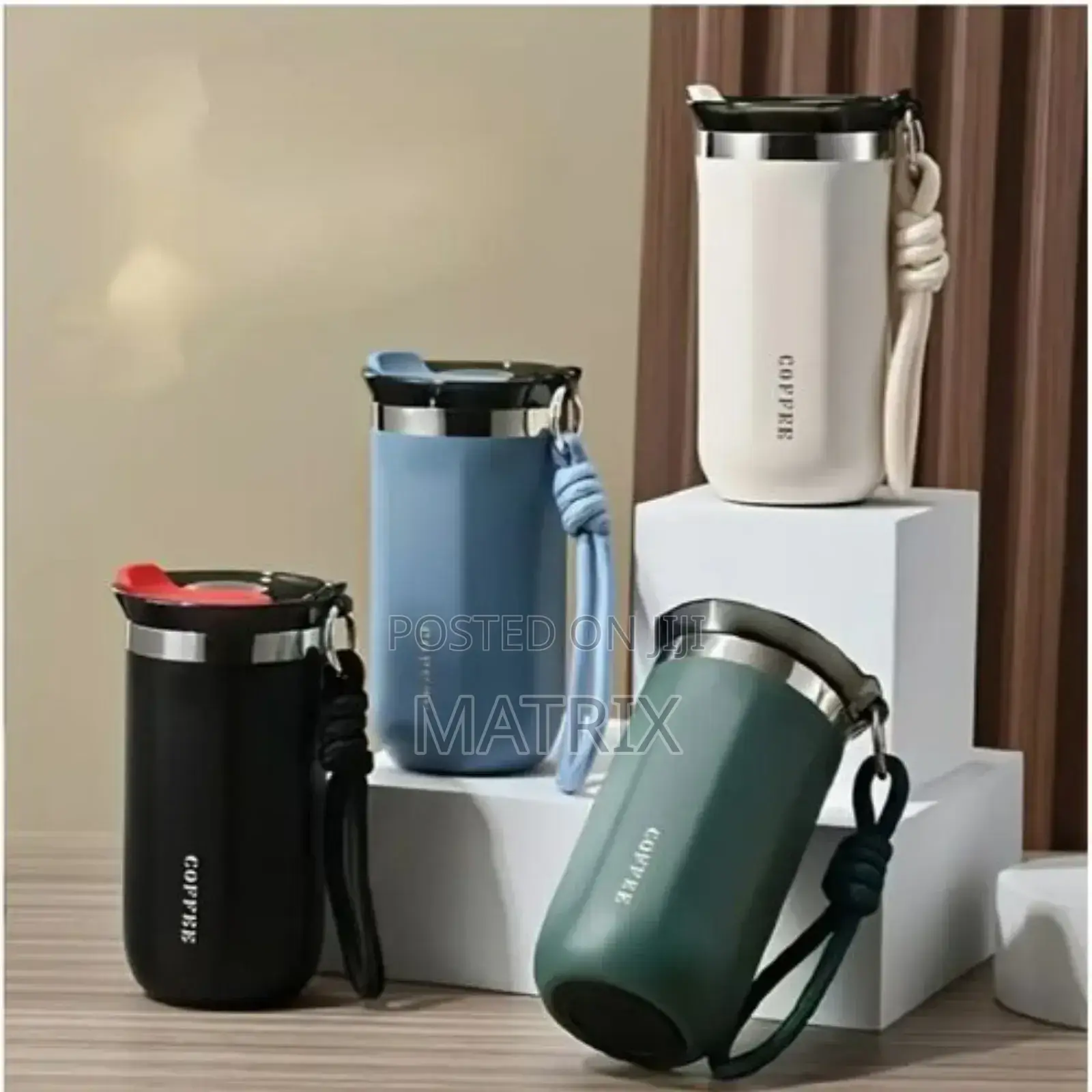 500mls Vacuum-Insulated Stainless Steel Tumbler - Multicolor
