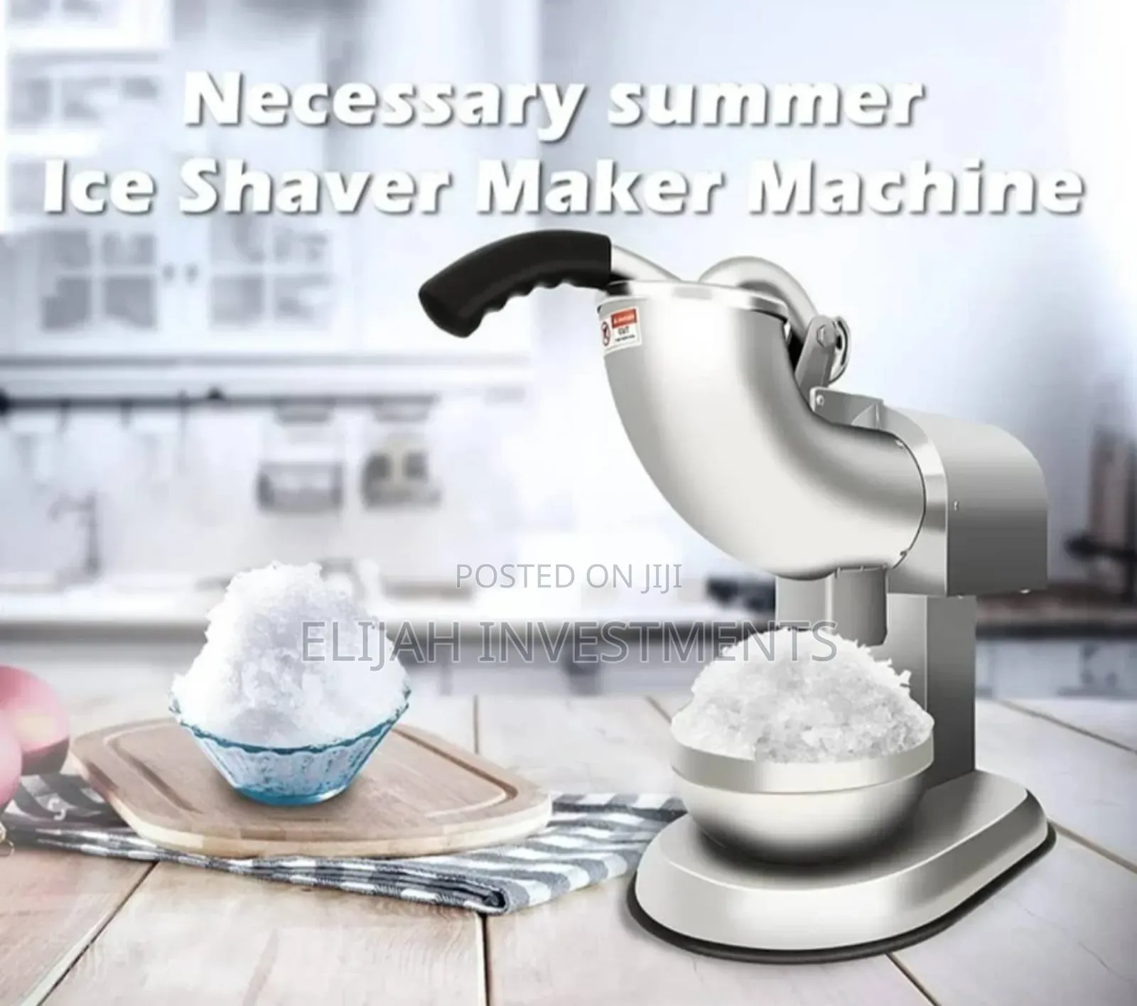 Double Blade Electric Ice Shaver Crusher Machine