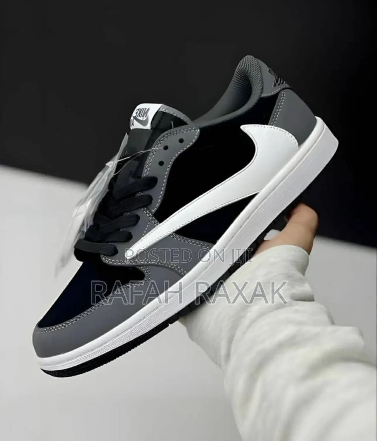 Unisex Nike Air Jordan 1 Low Gray Travis Scott Sneakers