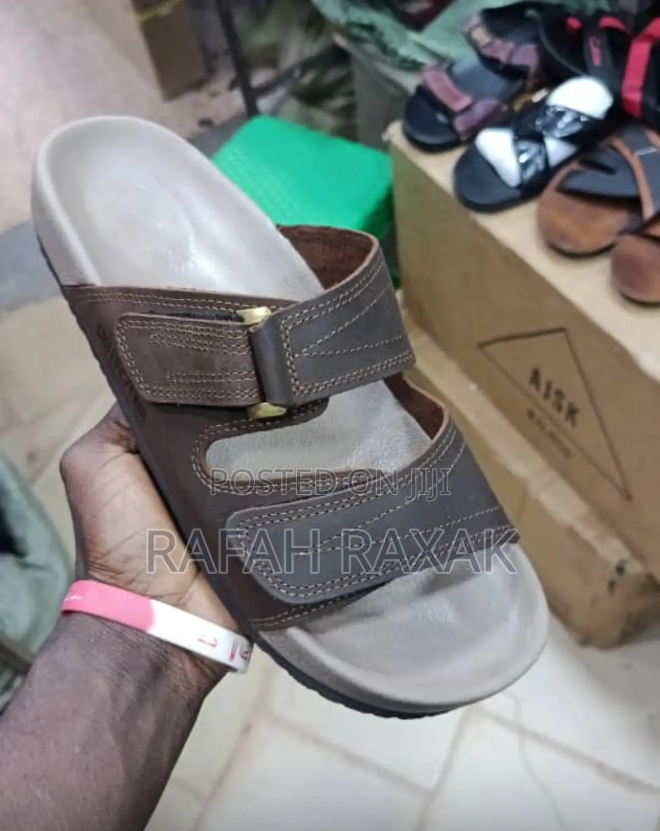 Men’S Classic Frank Collection Leather Sandals
