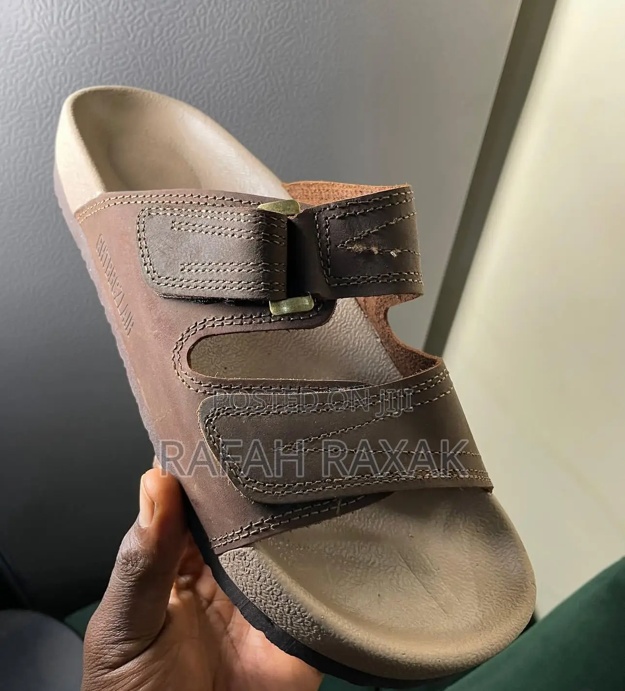 Classic Men’S Brown Leather Sandals