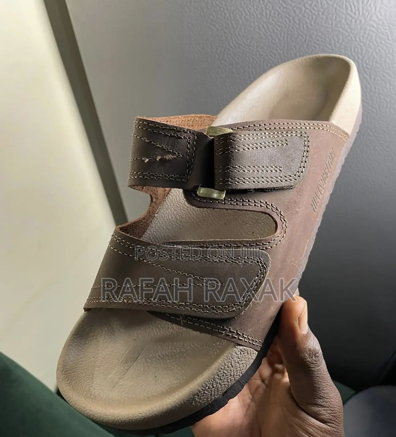 Classic Men’S Brown Leather Sandals