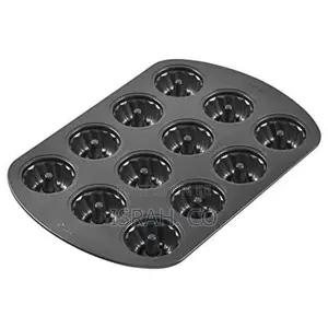 Non-Stick Mini Fluted Tube Pan, 12-Cavity, Steel Cake Pan
