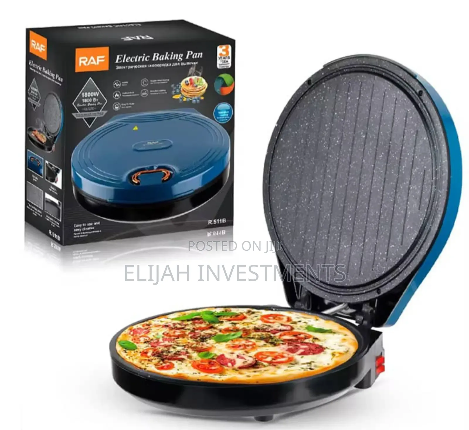 Raf R.511 Electric Multi-Function Pan Pizza Bread Maker