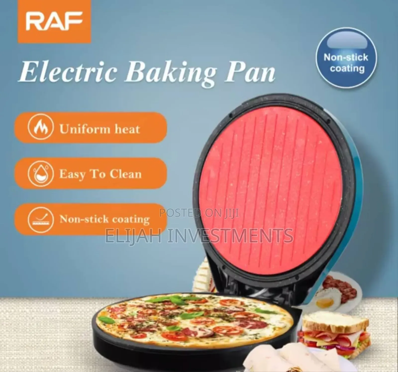 Raf R.511 Electric Multi-Function Pan Pizza Bread Maker