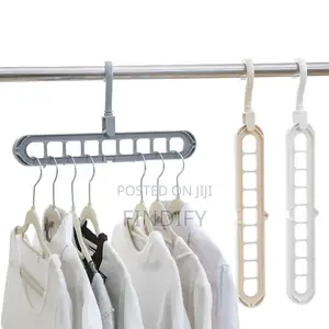 9 Holes Clothes Drying Rack Space Saving Cloth Hanger