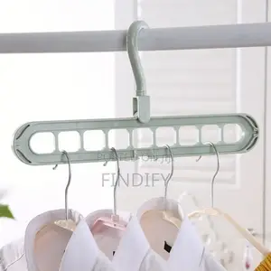 9 Holes Clothes Drying Rack Space Saving Cloth Hanger