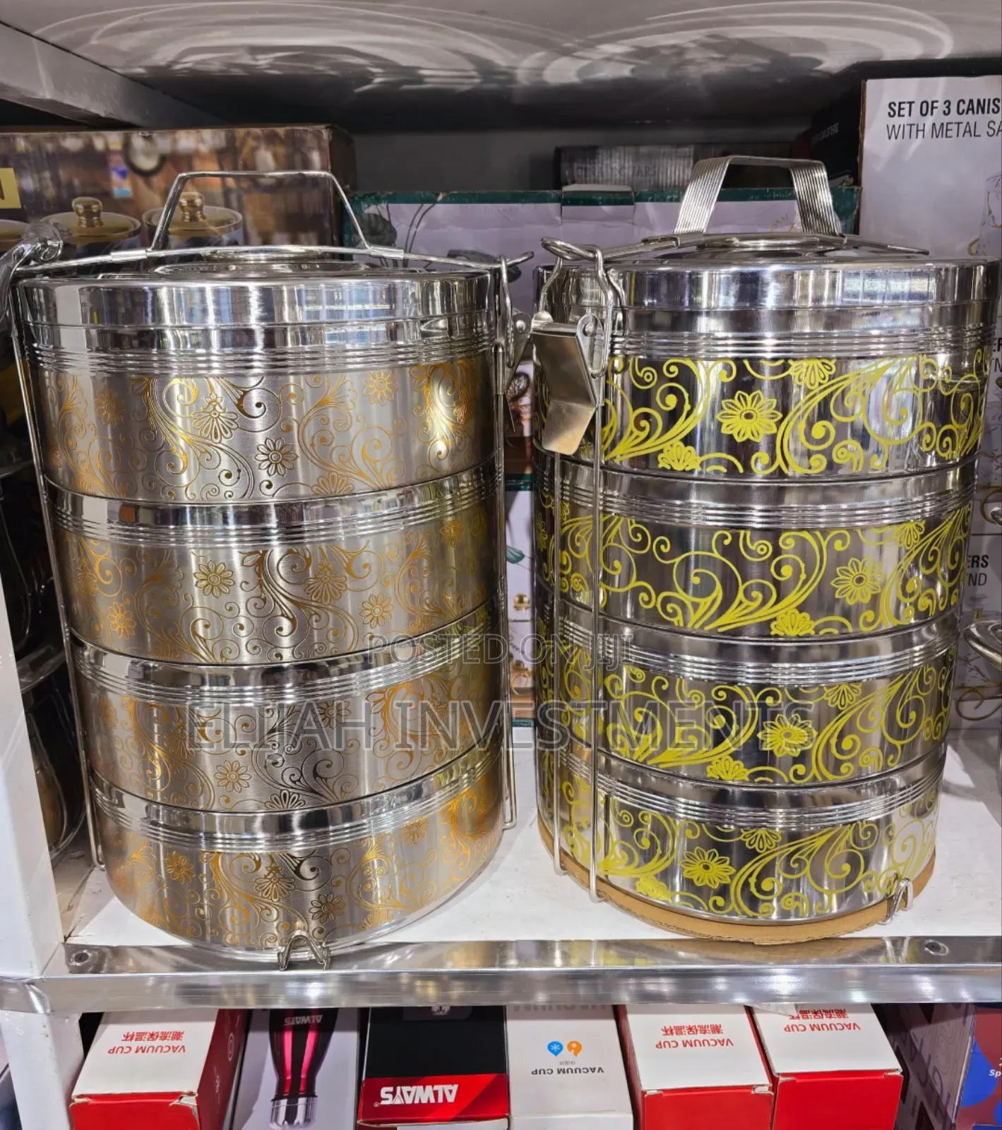 4tier Large Stainless Steel Food Flask