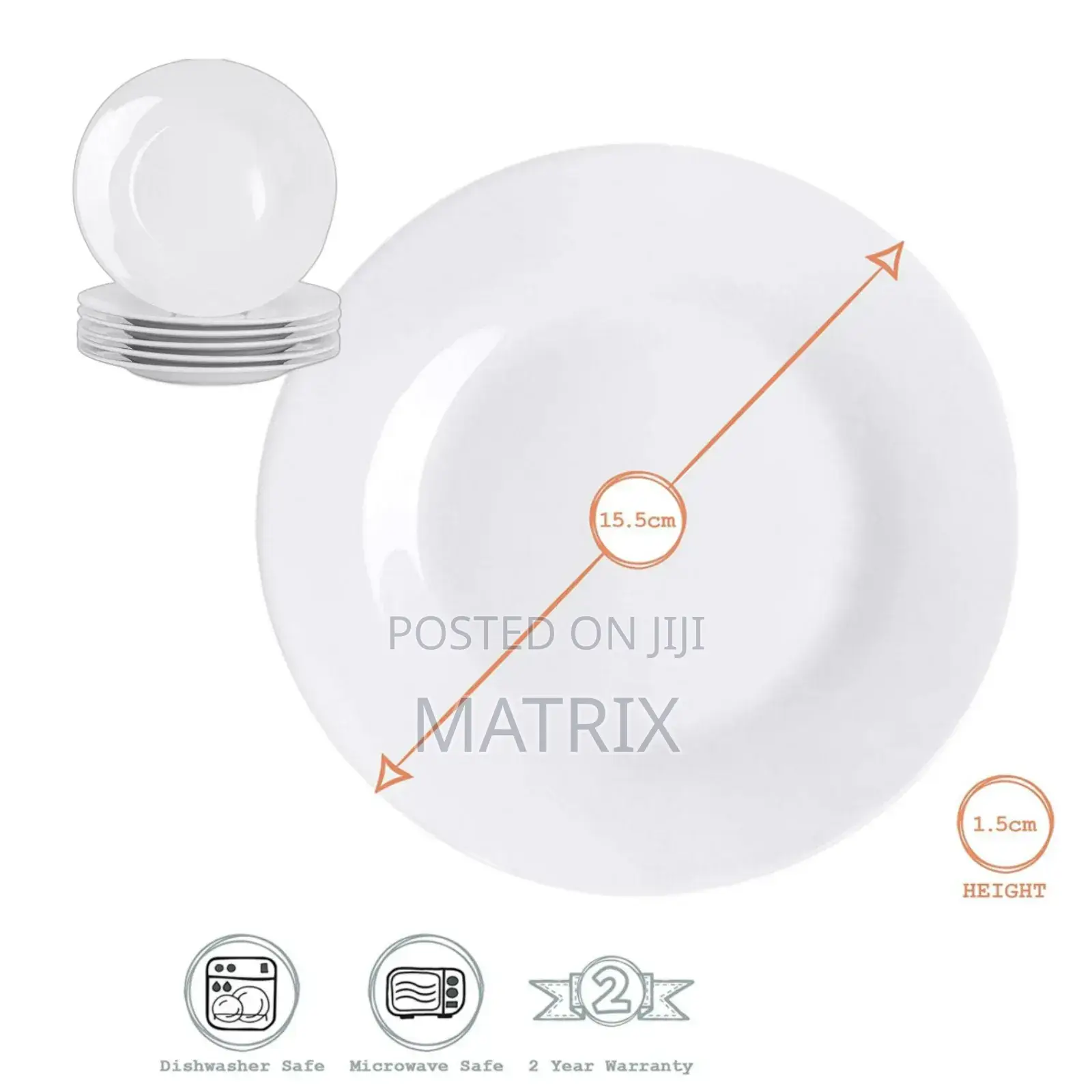 Ceramic 6 Piece of Dinner Plates